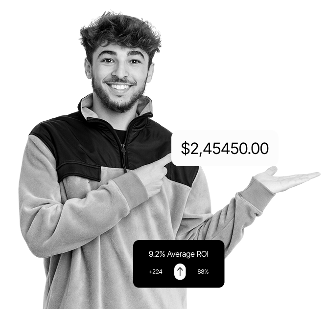 Savings growth visualization showing increasing returns